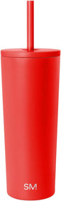 Simple Modern Iced Coffee Tumbler, Insulated | 24oz | Red | Reusable Stainless by Unknown
