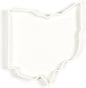 Ohio Shaped Baking Dish Serving Platter or Decorative Tray Charming Porcelain Bakeware Oven Microwave and Dishwasher Safe