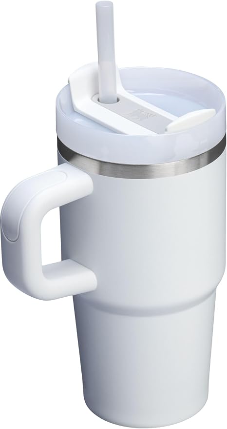 STANLEY Quencher H2.0 Flow State Tumbler, 20 oz, Frost | Handle and Straw | - Image 2