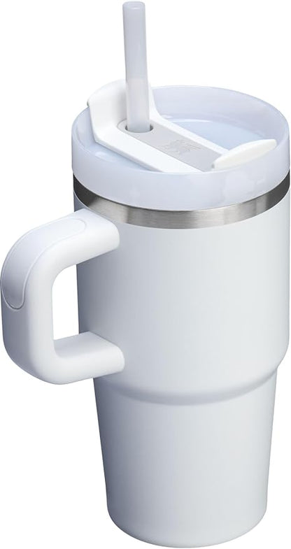 STANLEY Quencher H2.0 Flow State Tumbler, 20 oz, Frost | Handle and Straw | - Image 2