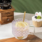 Glass Mug Cup, Microwave and Dishwasher Safe, Cylindrical by RYUHYF