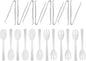 Party Essentials Plastic Party Buffet Serving Utensils Kit, Spoons/Forks/Tongs by PartyEssentials