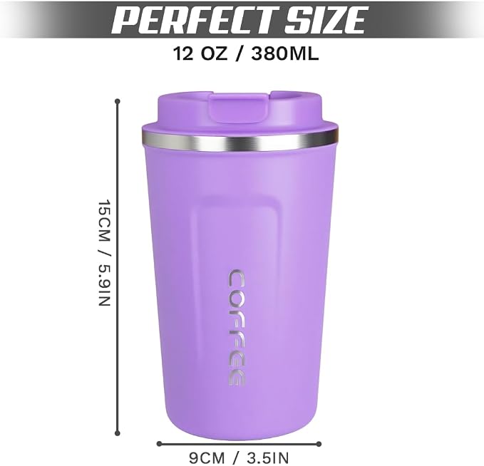SPLMIFA Travel coffee mugs leak-proof, reusable coffee cup - Image 4