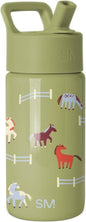 Simple Modern Kids Water Bottle & Toddler Cup | 14oz | Horses | Insulated by Unknown
