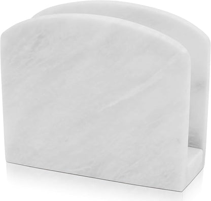 Radicaln Marble Napkin Holder 5.5" Inch White Handmade Dining Table Napkins by RADICALn