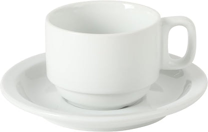 Gibson Home Gracious Dining 7-Ounce Cappuccino Cups Set of 4, Stackable Coffee - Image 6