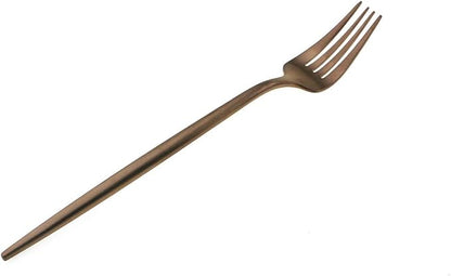 Gugrida 20-Piece 18/10 Stainless Steel Flatware Silverware, Luxury Dinnerware Set Travel Cutlery Tableware Include Knife Fork Spoon Service for 4,Healthy & Eco-Friendly Dishwasher Safe (Rose Gold)