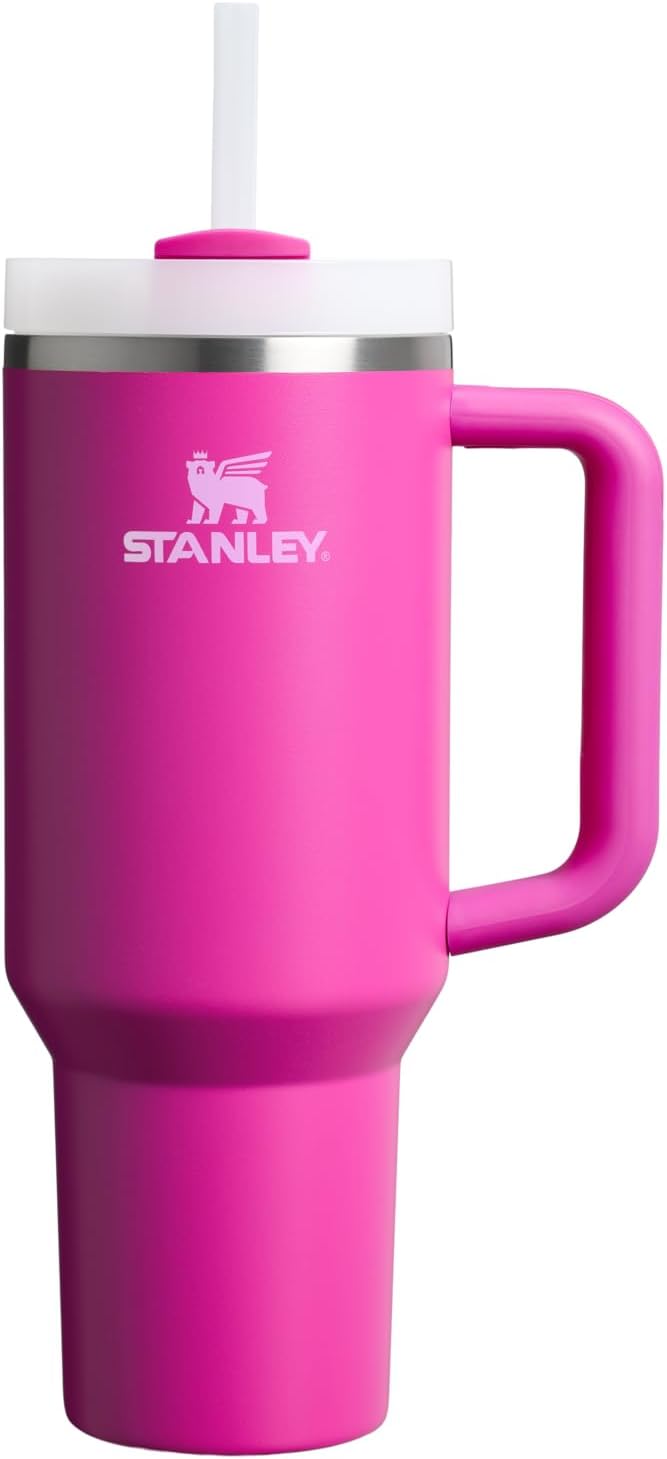 STANLEY Quencher H2.0 Flow State Tumbler, 40 oz, Violet Blossom | Handle and by Unknown