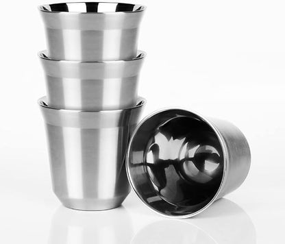 75mL Stainless Steel Espresso Cups by DECOLUSH