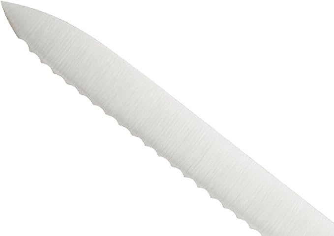 Mercer Culinary M22408 Millennia Black Handle, 8-Inch Offset Wavy Edge - Image 3