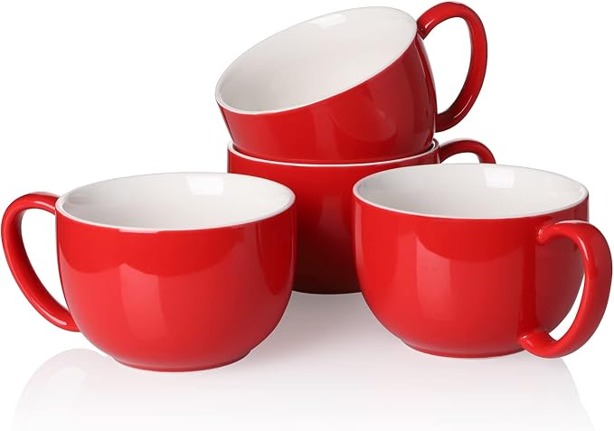 Teocera 16oz Large Coffee Mugs Set of 4 by Teocera