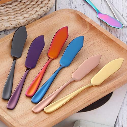 Buyer Star Cheese Butter Knife, Stainless Steel 18/10 6" Mini Desert Knives - Image 4