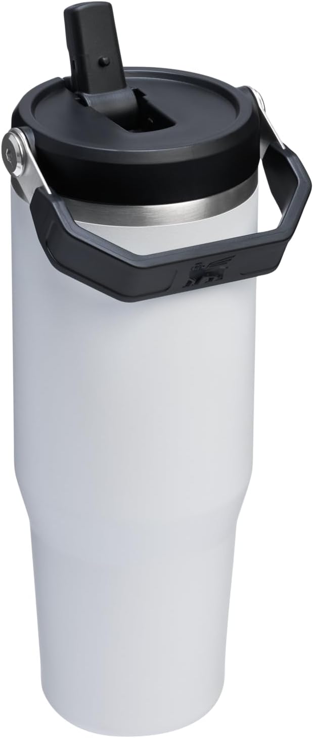 STANLEY IceFlow 2.0 Flip Straw Tumbler, 30 oz, Chalk | Easy Carry Handle | - Image 3