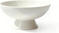 White Pedestal Decorative Bowl - 8" Minimalist Decorative Fruit Bowl for Kitchen Counter, Entryway,Multi-Purpose Centerpiece bowl for Bread, Snacks, Candy, Perfect for Housewarming &Wedding Gift