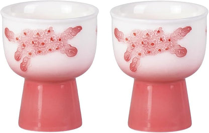 KAMMAK Tea Cup, 2oz Small Tea Cups, Porcelain Tea Cups Set by KAMMAK