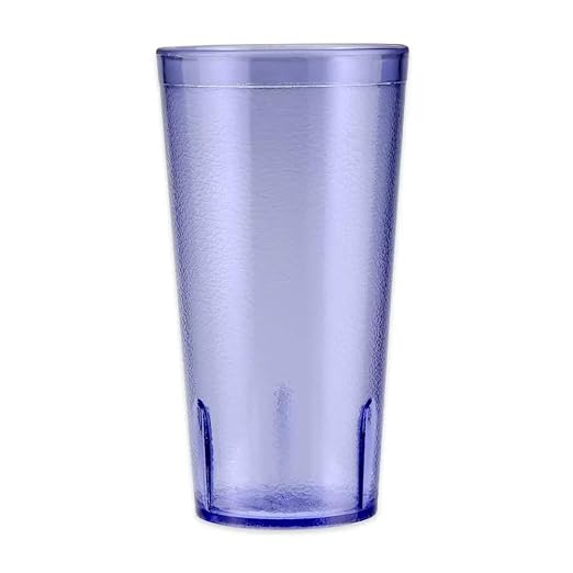 G.E.T. 6620-1-BL-EC Heavy-Duty Plastic Restaurant Tumblers, 20 Ounce, - Image 2