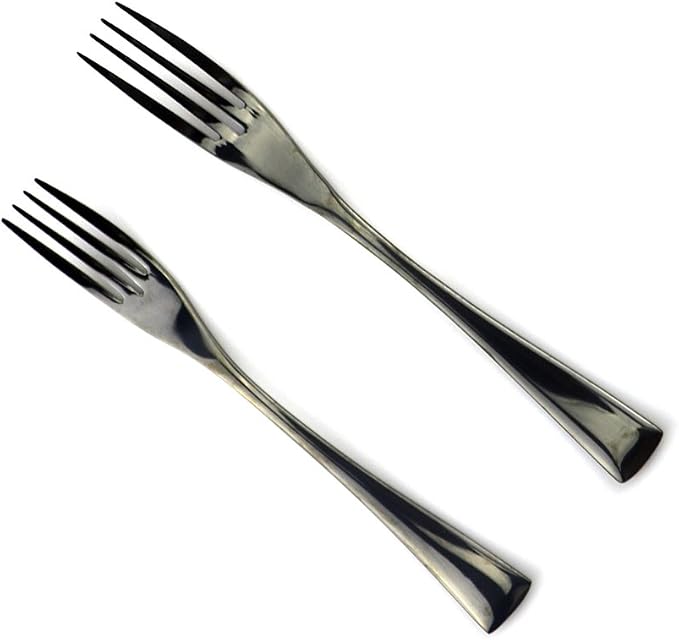 JASHII 18/10 Stainless Steel 20 Piece Mirror Polished Black Flatware Set - Image 4