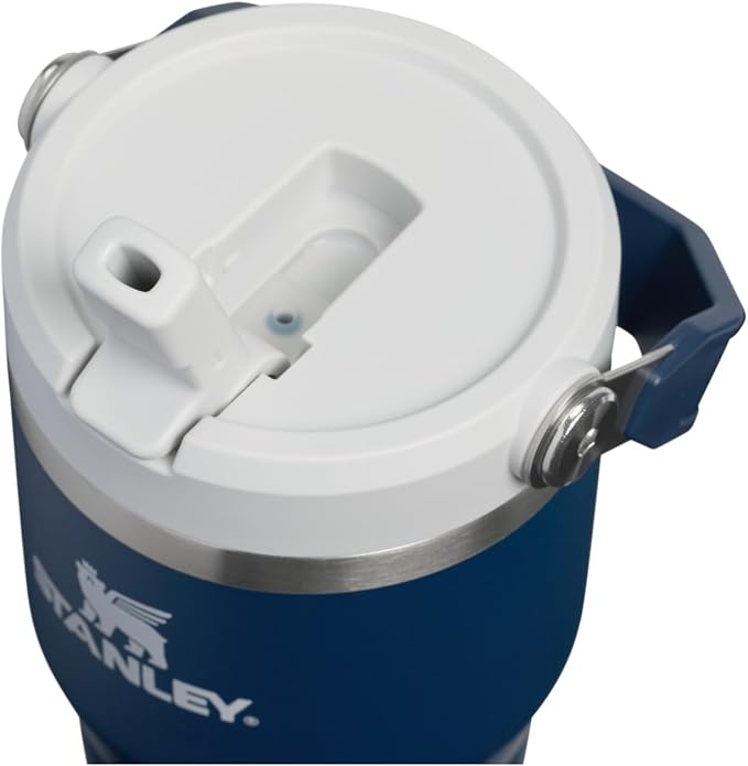 STANLEY IceFlow 2.0 Flip Straw Tumbler, 20 oz, Dark Navy | Easy Carry Handle | - Image 2
