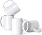 16 OZ Coffee Mugs, Classic Blank Ceramic Cup by Smilatte