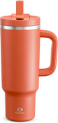 ENCOOL 40 oz Tumbler with Handle and Straw: Stainless Steel Insulated Tumbler by ENCOOL
