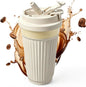 Vacuum Insulated Stainless Steel Travel Coffee Mug, Leak Proof Cup by SPLMIFA