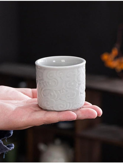 Ceramic Espresso Cups Set of 4-3oz Demitasse Cups - Image 3