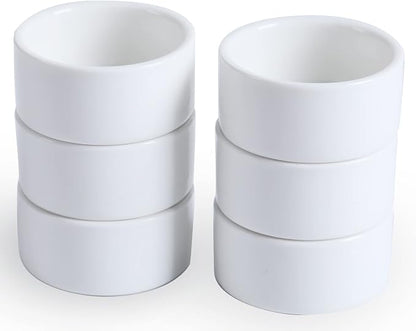 1 oz Mini Porcelain Ramekins Set of 6 （White） | Set of 6 mini ramekins by HOME