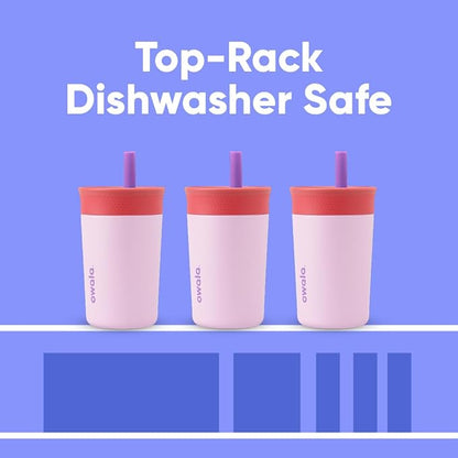 Owala Tumbler Kids Stainless Steel Water Bottle 12 oz Home Base | Insulated | - Image 6