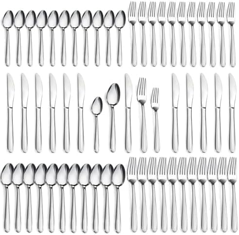 Pleafind 60-Pcs Silverware Set Service by Pleafind