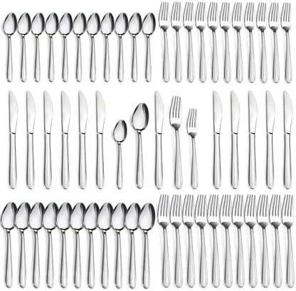 Pleafind 60-Pcs Silverware Set Service by Pleafind