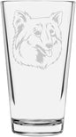 Finnish Spitz Custom Personalized Dog Themed Etched All Purpose 16oz Pint Glass