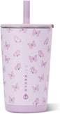 HydroJug Everyday Tumbler 14 oz, Ceramic-Lined Straw Cup, Flutter | Vacuum by Hydrojug