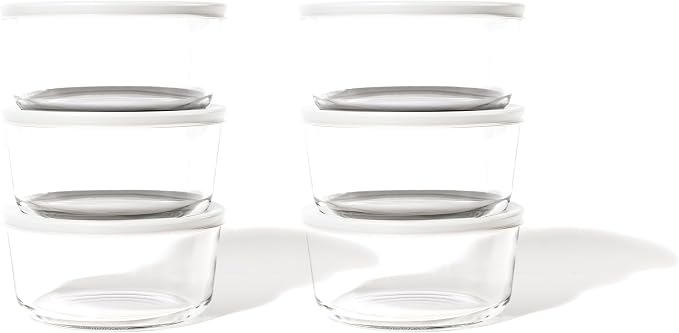 12-Piece Glass Food Storage Containers Set | 2-Cup, Leakproof | Microwave - Image 6