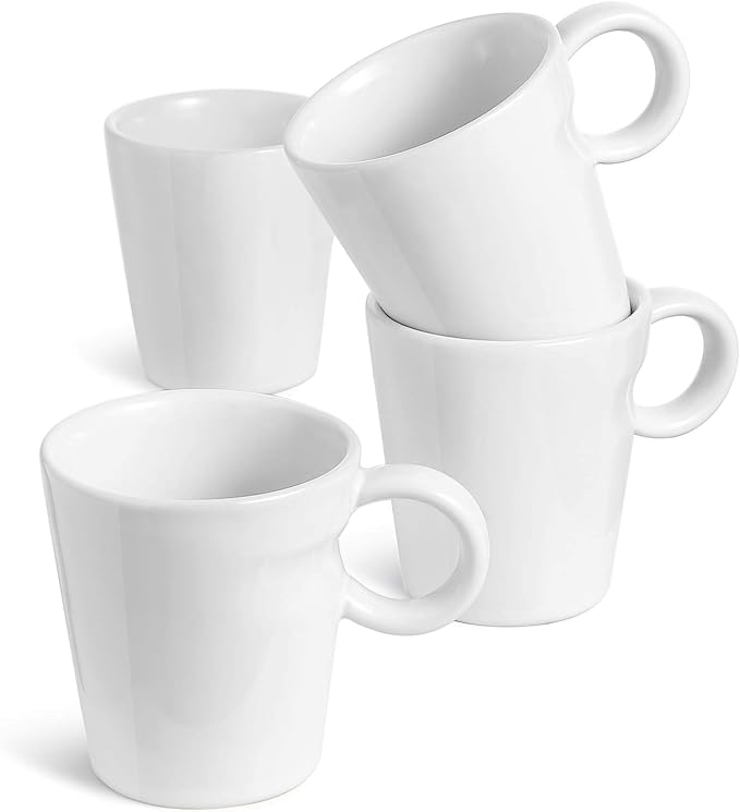 LE TAUCI 5 oz Espresso Mugs, Ceramic Small Stackable Coffee Cups, Designed by LETAUCI
