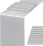 Pack of 10 Wedding Satin Silver Table Runners 12 x 108 Inches Silver Gray Table by WENSINL