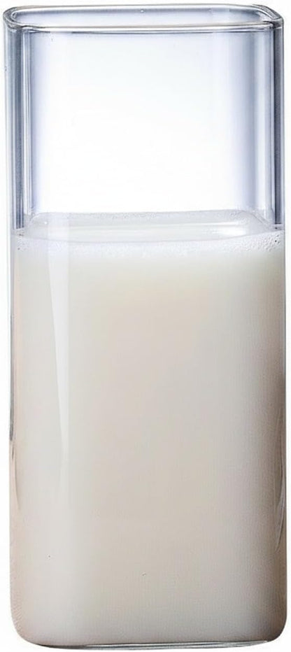 Drinking Cup Square Borosilicate Glass Tumbler Handleless Design by Unknown