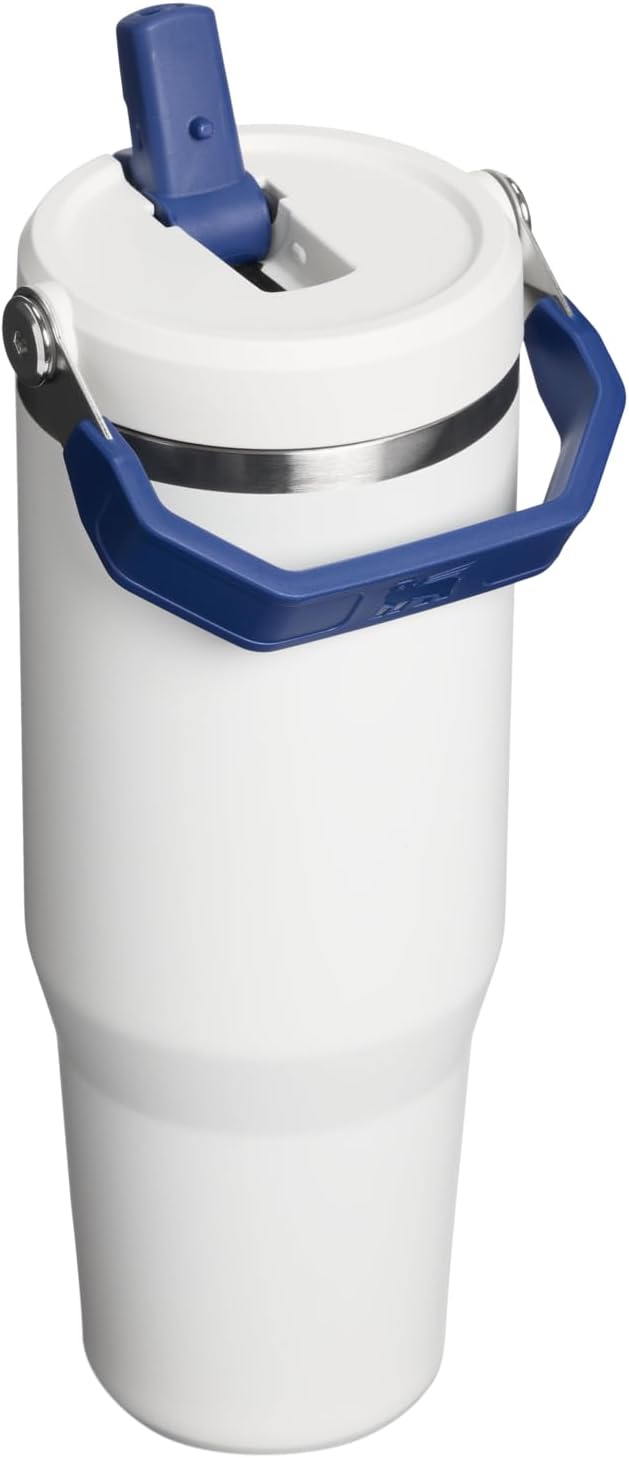 STANLEY IceFlow 2.0 Flip Straw Tumbler, 30 oz, Team White Dark Blue | Easy - Image 2