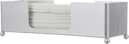 MyGift Modern Silver Tone Metal Tabletop Folded Paper Towel Dispenser | Modern - Image 7