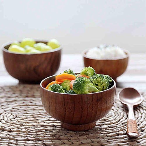 Handmade Wood Bowl, for Rice, Decoration - Image 7
