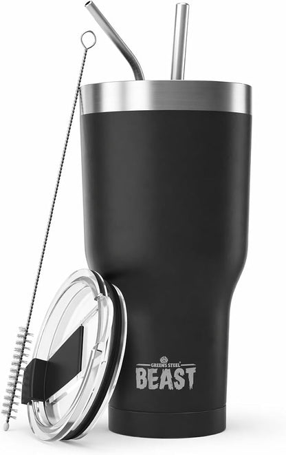 40 oz tumbler - Vacuum Insulated Tumbler - Leak Proof Stainless Steel Travel by GreensSteel