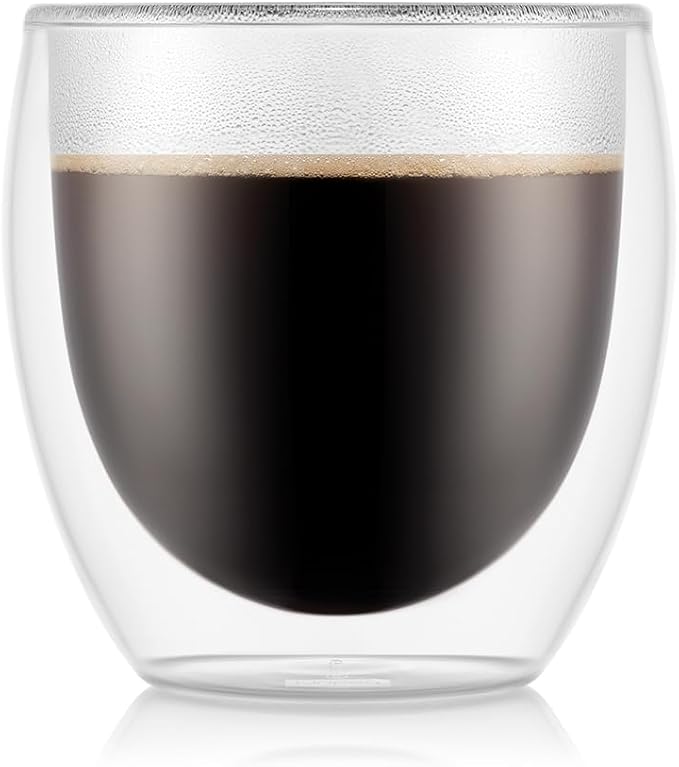 Bodum Double Wall Glasses pack of 2 PAVINA - 250ml Coffee Cups - Dishwasher - Image 8