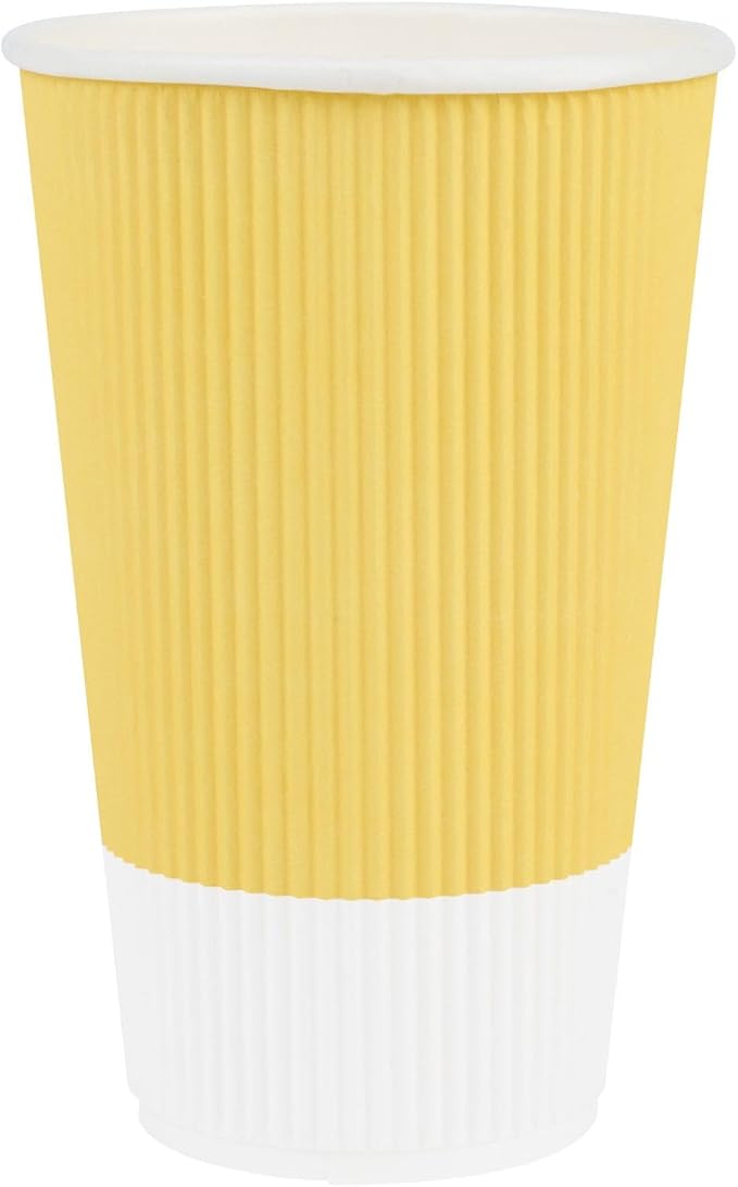 Restaurantware 16 Ounce Double Wall Disposable Coffee Cups, 500 Insulated Light - Image 2