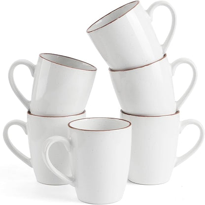 famiware Venus Coffee Mugs Set of 6, 13 oz Ceramic Stoneware Mug Cup Set | by Famiware