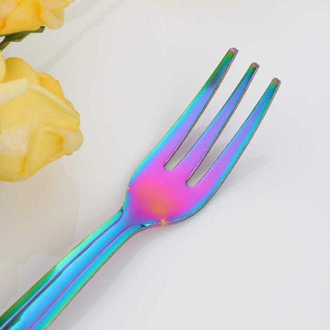 Oyster Fork Set of 12, 5.4 Inch Stainless Steel Cocktail Forks, 3 Tines Mini - Image 5