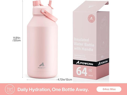 POWCAN 64 oz Insulated Water Bottle - Image 5