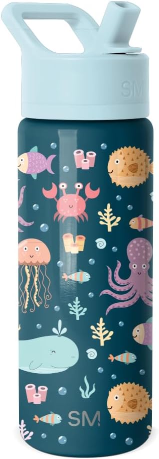 Simple Modern Kids Water Bottle & Toddler Cup | 18oz | Under the Sea | by Unknown