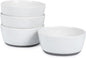 Ceramic Bowls,26 oz Porcelain Cereal Bowls,Stoneware Dinner Dish Set of 4 for Soup, Cereal, Oatmeal, Fruit, Rice - Dishwasher & Microwave Safe,White(Grey Bottom)