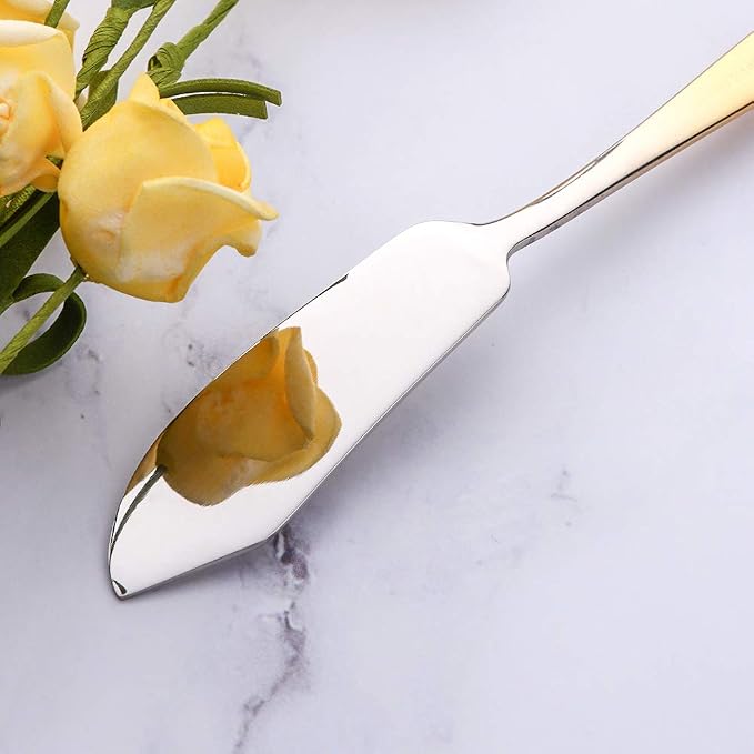 Buyer Star Cheese Butter Knife, Stainless Steel 18/10 6" Mini Desert Knives - Image 4