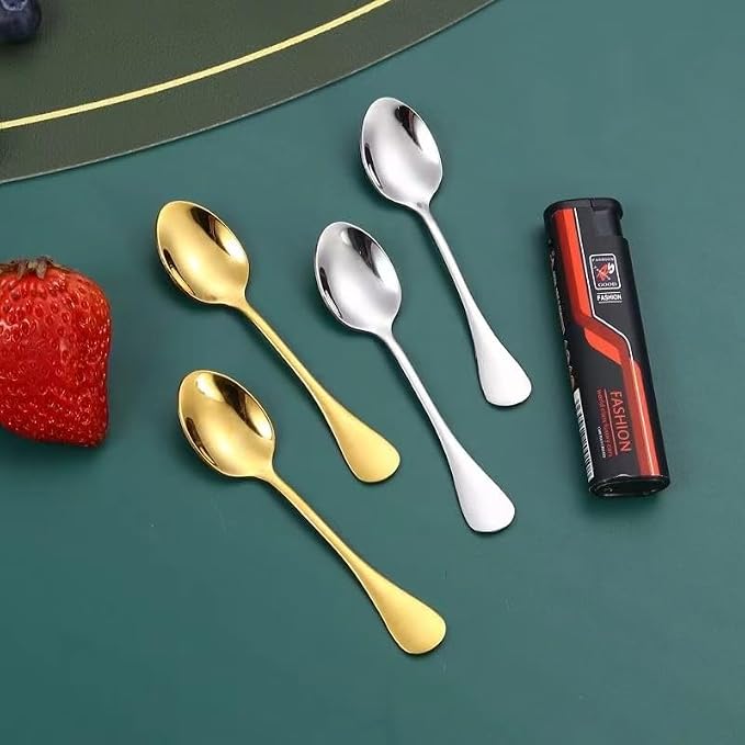 Demitasse Espresso Spoons, 4 Inches Stainless Steel Coffee Spoons - Image 6