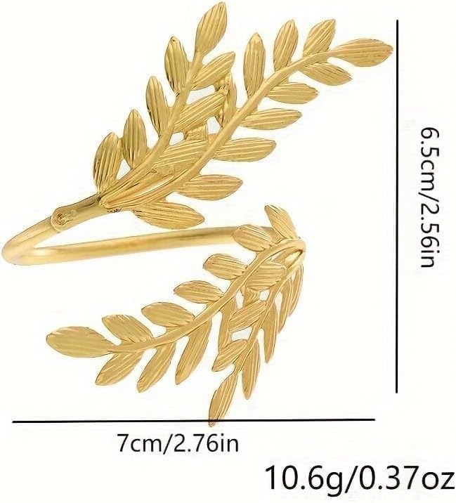 12-Piece Gold Leaves Napkin Ring Set, Napkin Holders - Image 2